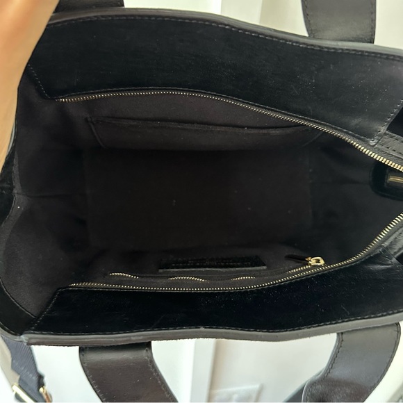 SEZANE black Sacha leather bag - Picture 6 of 8